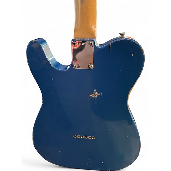 Used Fender Masterbuilt by Jason Smith Esquire Heavy Relic Lake Placid Blue Solid Body Electric Guitar