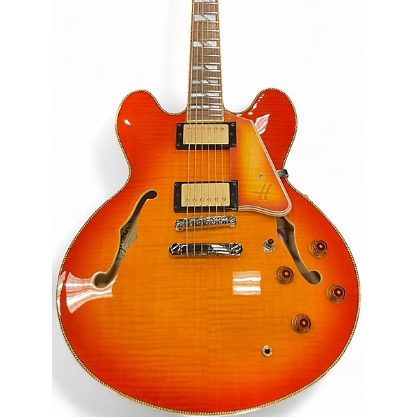 Used Highland HEC-520 Royal Classic Sunburst Hollow Body Electric Guitar