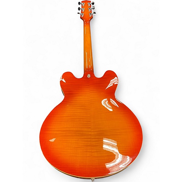 Used Highland HEC-520 Royal Classic Sunburst Hollow Body Electric Guitar