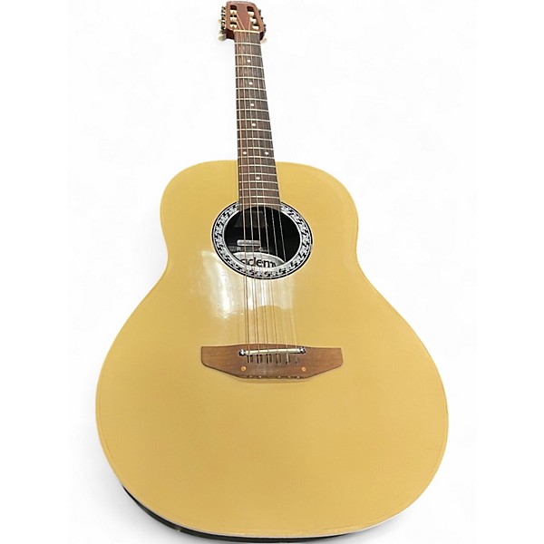 Used Ovation Academy KA14 Cream Acoustic Guitar