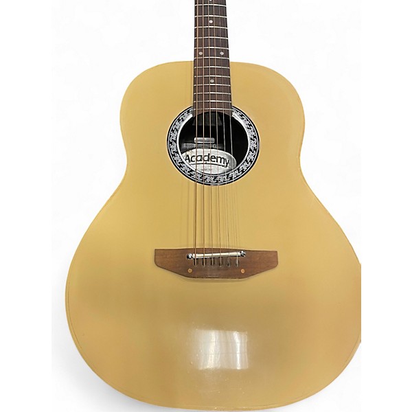 Used Ovation Academy KA14 Cream Acoustic Guitar