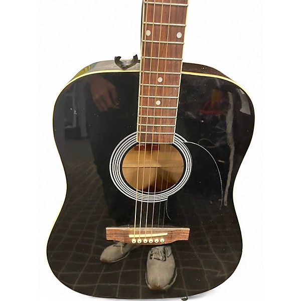 Used Rogue RA101B Black Acoustic Guitar