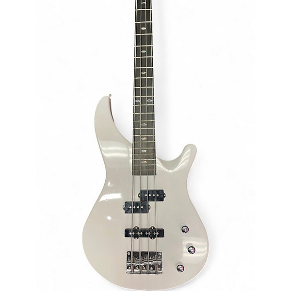 Used Mitchell MB100 White Electric Bass Guitar