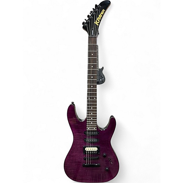 Used Kramer Striker Trans Purple Solid Body Electric Guitar