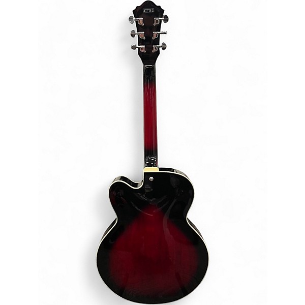 Used Ibanez AF75 Trans Red Hollow Body Electric Guitar