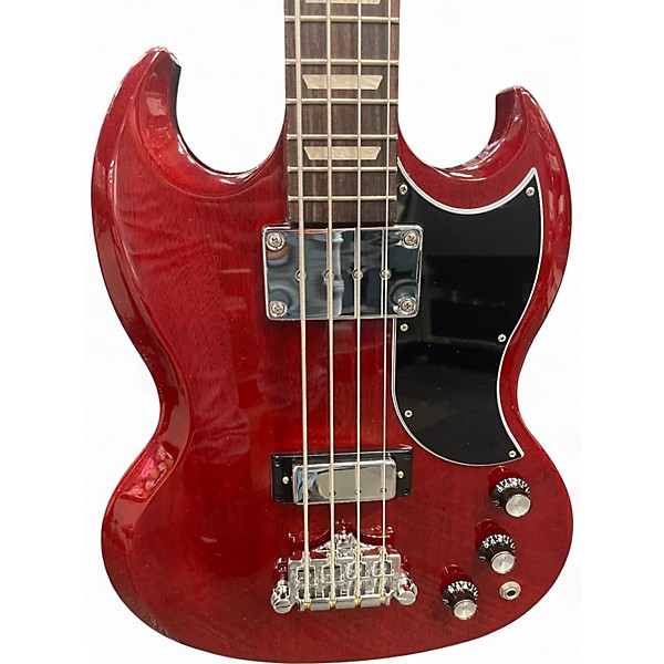 Used 2025 Gibson SG Standard Bass Cherry Electric Bass Guitar