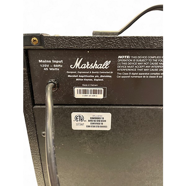 Used Marshall MG15DFX Guitar Combo Amp