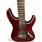 Used Schecter Guitar Research Hellraiser C1 Floyd Rose Black Cherry Solid Body Electric Guitar