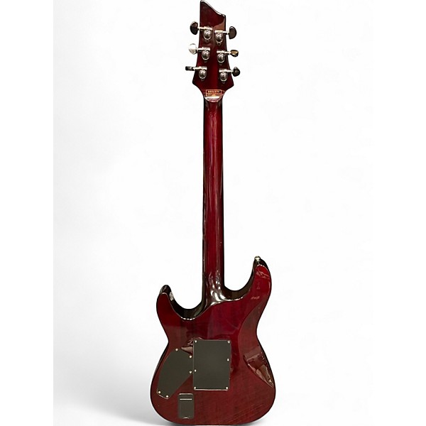 Used Schecter Guitar Research Hellraiser C1 Floyd Rose Black Cherry Solid Body Electric Guitar