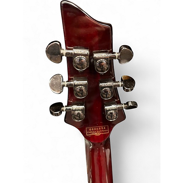 Used Schecter Guitar Research Hellraiser C1 Floyd Rose Black Cherry Solid Body Electric Guitar