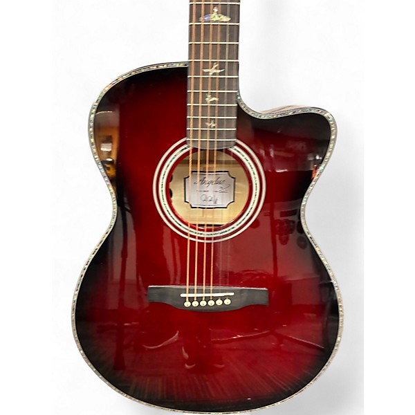 Used PRS A50E Chrome Red Acoustic Electric Guitar