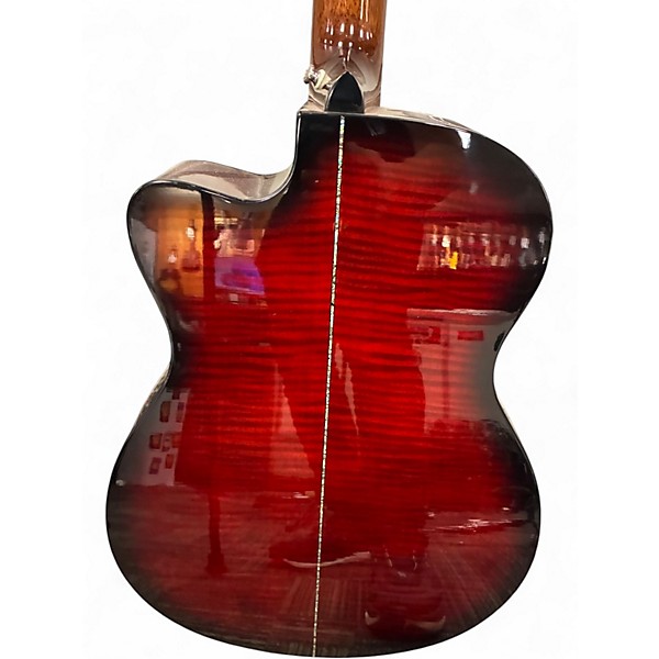 Used PRS A50E Chrome Red Acoustic Electric Guitar