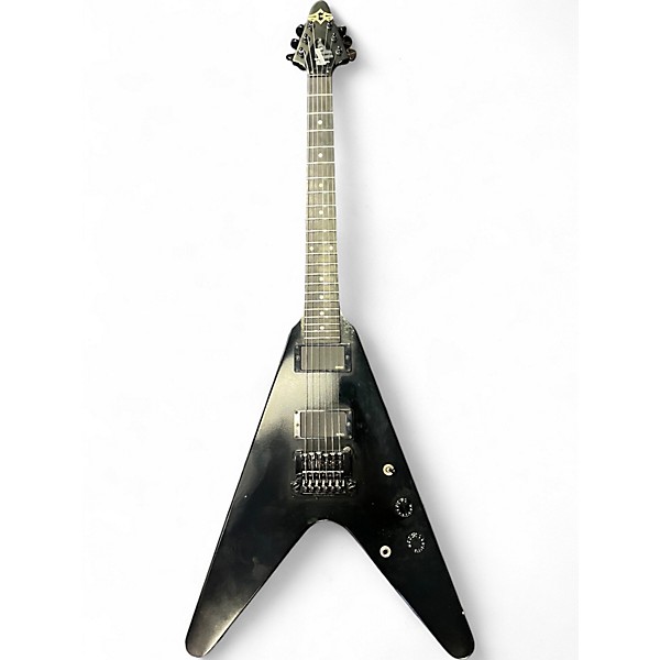 Used Gibson Tribal Flying V Black Solid Body Electric Guitar