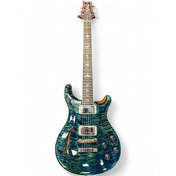Used 2019 PRS McCarty 594 Semi-Hollow Ltd Trans Blue Hollow Body Electric Guitar