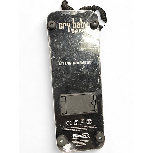 Used Dunlop 105Q Cry Baby Bass Wah Bass Effect Pedal