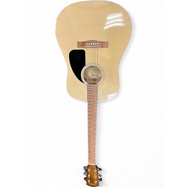 Used Fender CD60 Dreadnought Natural Acoustic Guitar