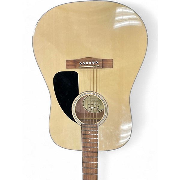 Used Fender CD60 Dreadnought Natural Acoustic Guitar