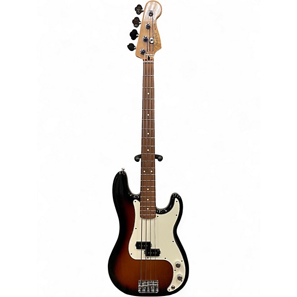 Used 2022 Fender Player Precision Bass Sunburst Electric Bass Guitar