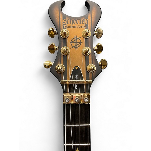 Used Schecter Guitar Research Synyster Gates Signature Synyster Custom-S Sustainiac Gold Solid Body Electric Guitar