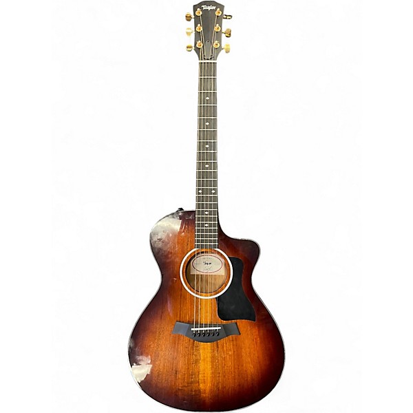 Used Taylor 222CE-K DLX EDGE BURST Acoustic Electric Guitar