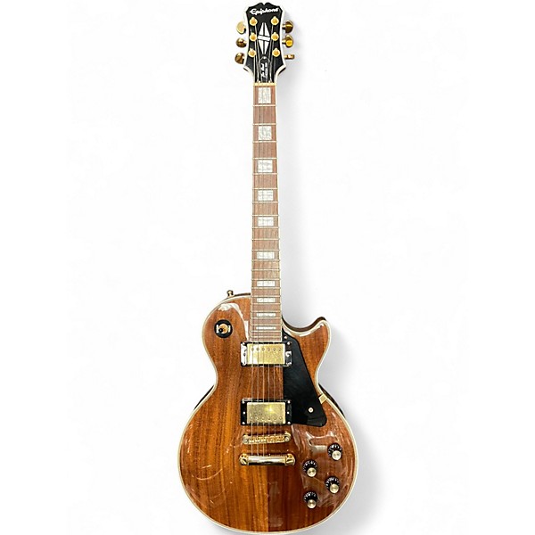 Used Epiphone Les Paul Custom Pro Natural Solid Body Electric Guitar