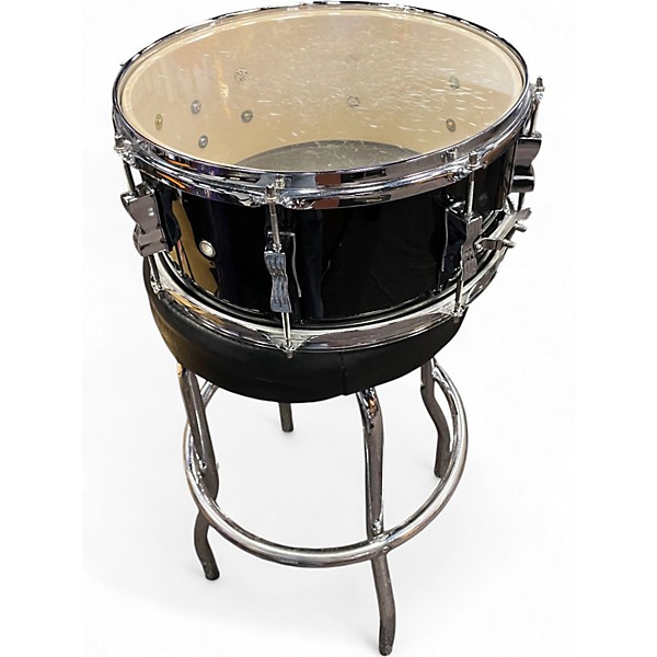 Used Ludwig 14in BACKBEAT SNARE Black and Silver Drum