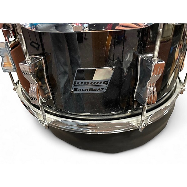 Used Ludwig 14in BACKBEAT SNARE Black and Silver Drum