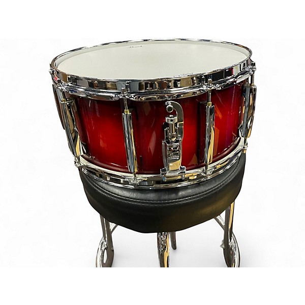 Used Pearl 6.5X14 Session Studio Classic Snare Crimson Red Burst Drum
