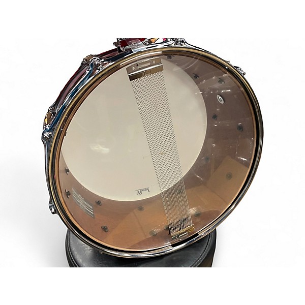 Used Pearl 6.5X14 Session Studio Classic Snare Crimson Red Burst Drum