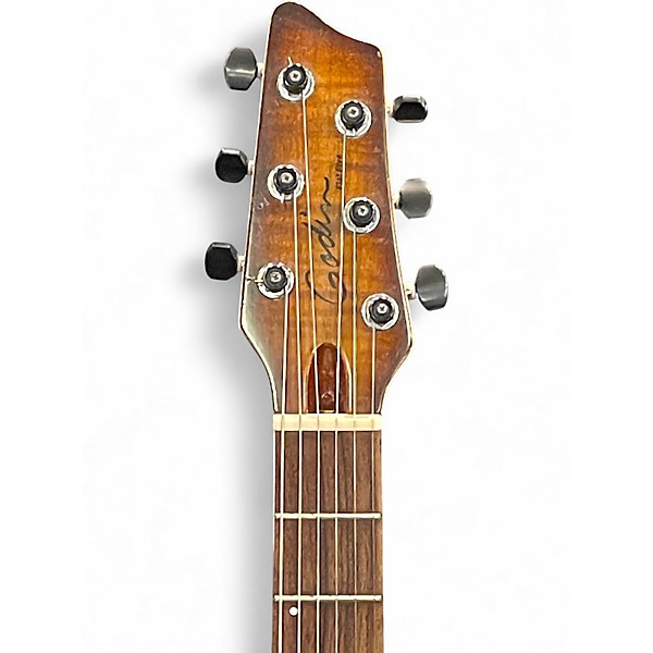 Used Godin Flat Five Lightburst Solid Body Electric Guitar