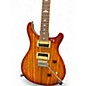 Used PRS SE Custom 24 zebra wood Solid Body Electric Guitar