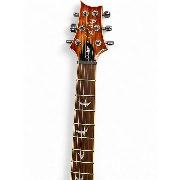Used PRS SE Custom 24 zebra wood Solid Body Electric Guitar