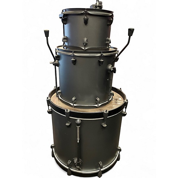 Used SJC Drums 3 Piece PATHFINDER Flat Black Drum Kit
