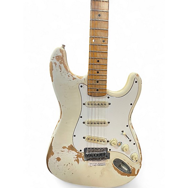 Used SX VINTAGE SERIES Buttercream Solid Body Electric Guitar