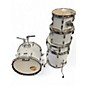 Used Pearl 5 Piece ROADSHOW FUSION White Drum Kit