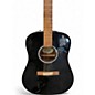 Used Fender FA 115 Black Acoustic Guitar