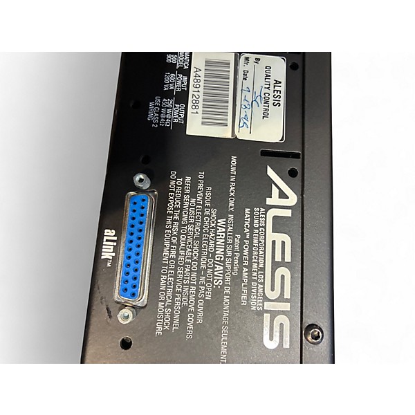 Used Alesis matica 500 Power Amp