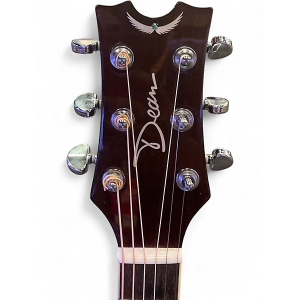 Used Dean PE Acoustic Electric Purple Acoustic Electric Guitar