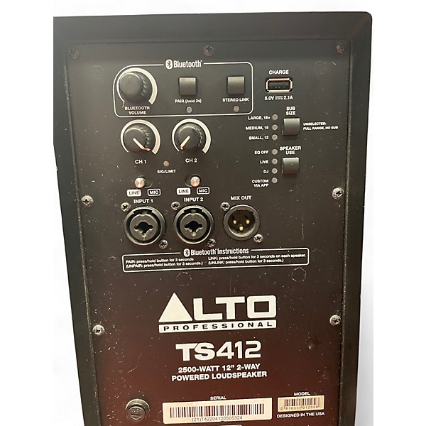 Used Alto TS412 Powered Speaker