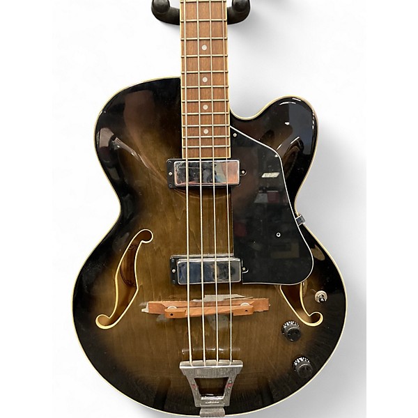 Used Ibanez AFB200 Trans Gray Electric Bass Guitar