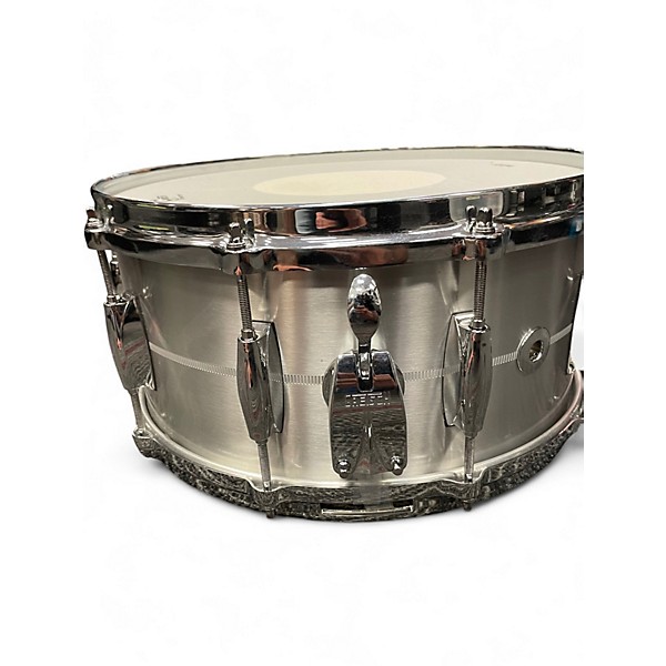 Used Gretsch Drums 6.5X14 G4164SA USA SOLID ALUMINUM Natural Drum