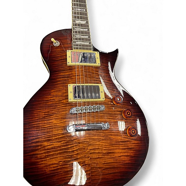 Used 2016 ESP LTD EC256 Tiger Eye Solid Body Electric Guitar