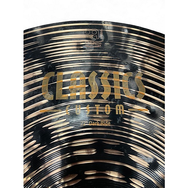 Used MEINL 22in CLASSIC CUSTOM DARK RIDE Cymbal
