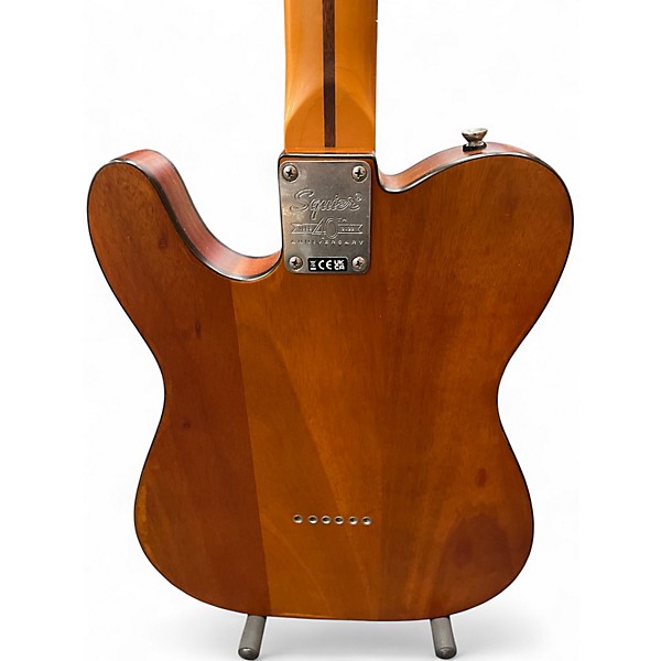 Used Squier 4oth Anniversary Telecaster Satin Mocha Solid Body Electric Guitar