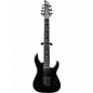 Used Schecter Guitar Research C-7 SLS ELITE EVIL TWIN Satin Black Solid Body Electric Guitar thumbnail