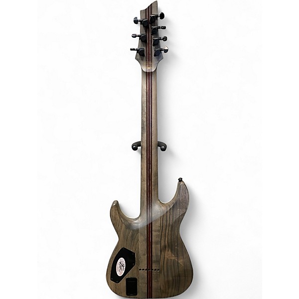 Used Schecter Guitar Research C-7 SLS ELITE EVIL TWIN Satin Black Solid Body Electric Guitar