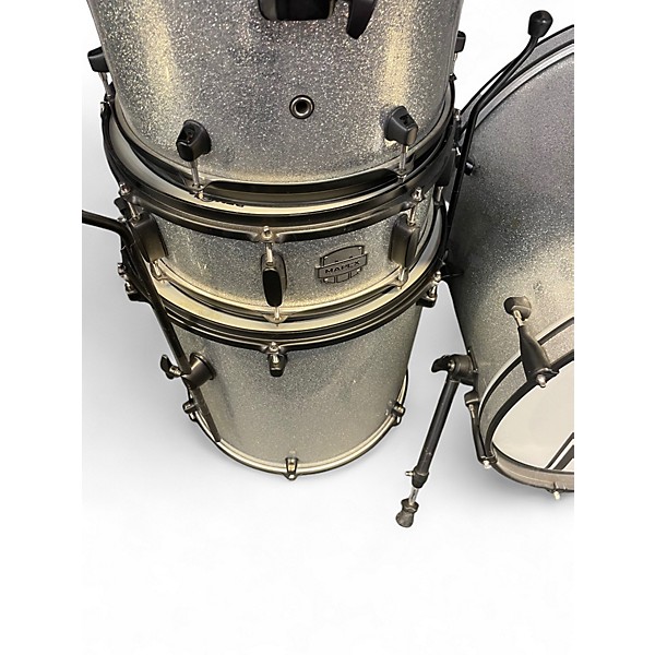 Used Mapex 5 Piece Voyager Silver Sparkle Drum Kit