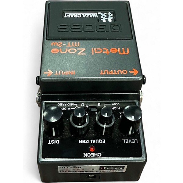 Used BOSS MT2W Metal Zone Waza Craft Effect Pedal