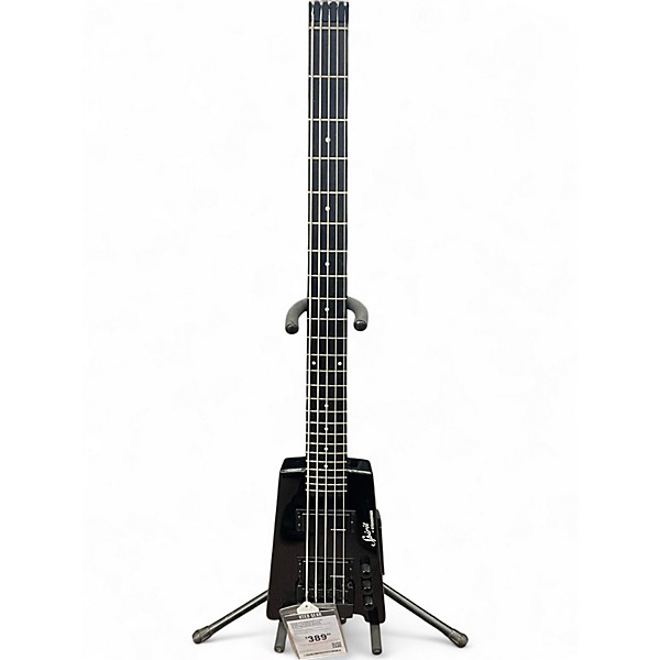 Used Steinberger XT25 Spirit 5 String Black Electric Bass Guitar