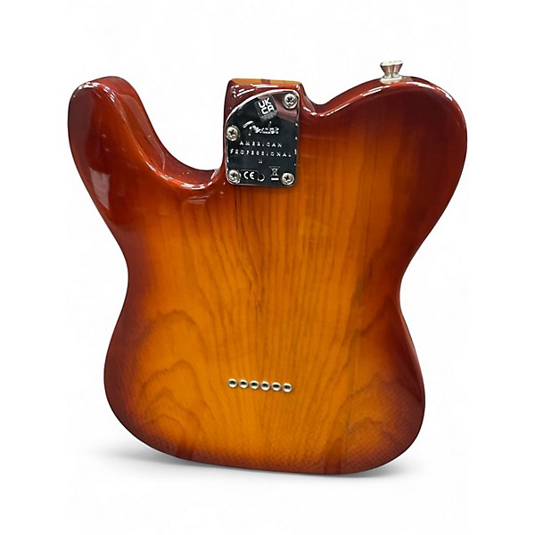 Used Fender American Professional II Telecaster Sienna Sunburst Solid Body Electric Guitar